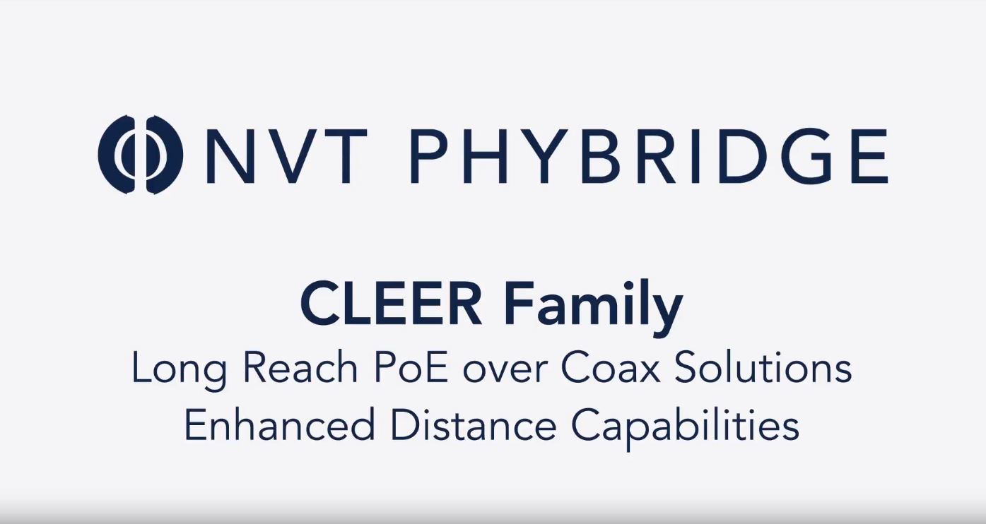 NVT Phybridge CLEER Family Enhanced COAX-TO-IP Capabilities Logo