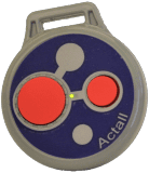 Two Button Round Tag Logo