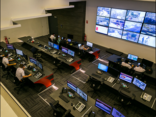 A Command Center with a Voice Logo