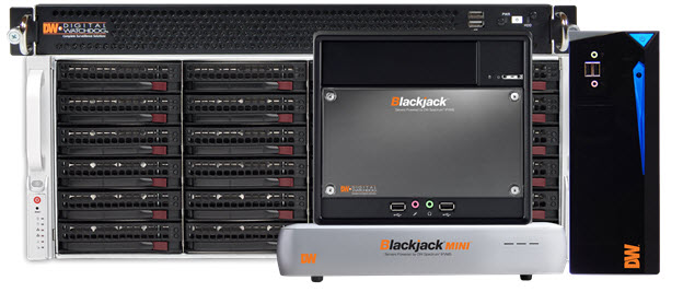 Blackjack Series NVR's powered by DW Spectrum Logo